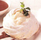 Imagen del merengue de chirimoya