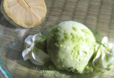 Imagen de un helado de chirimoya
