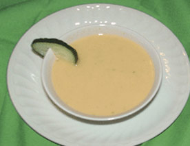 Gazpacho de chirimoya