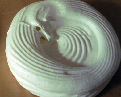 Imagen de un merengue de chirimoya